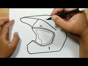 How to draw DIRT HELMET with easy