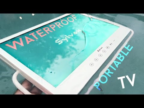 Take Your TV ANYWHERE?! Sylvox 15.6" Waterproof Portable TV! (Poolside, Camping, & More!)