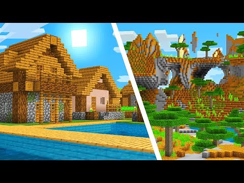 👉 TOP 3 BEST SEEDS FOR MINECRAFT PE 1.16 ✅ RARE BIOMES, VILLAGES...