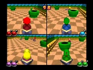 Mario Party 2: 4 Player Minigame - Shell Shocked - Stage 2