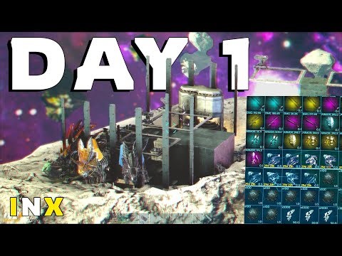 Day 1 || Raiding Every Base We See In Most Populated Cluster || Ark INX