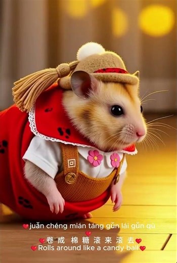 Cute Hamster Fails at Being a Detective (Epic Fail) #animals #cute #pets #animation #ai #aivideo