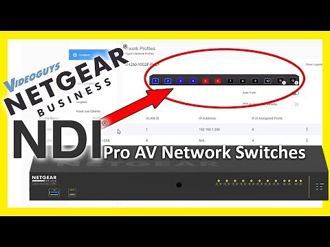 NETGEAR AV Line M4250 Network Switch NDI Tutorial
