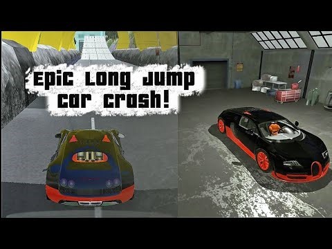 Insane Long Jump Car Crash! 🚗Massive ramp jump, high-speed launch 💥