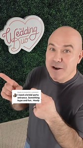 The introductions into the reception really set the tone for the rest of the night. So let's #pumpuptheparty 🎊 #theweddingduo #weddingintroductions #weddingintrosongs #weddingenergy | The Wedding Duo