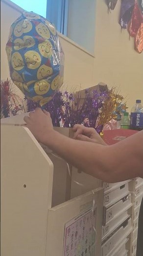 dollar Tree helium balloons blown up with helium