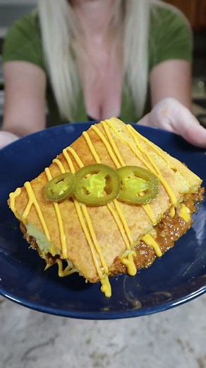 Dollar Tree 4th of July Cookout Dinner Idea: Chili Cheese Corndog Pie. Cost only $10 to feed 8 people #groceriesonabudget #feedinglargefamilies #dollartreedinners #dollartreecooking #eatingonabudget #cheapdinnerideas #kidfriendlyrecipe #potluck
