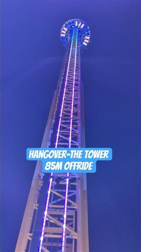 Hangover-The Tower 85m Freefall Offride🎡🇩🇪 #kirmes #funfair #ferias #viral #fyp #kermis #lunapark