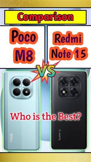 Poco M8 5G vs Redmi Note 15 🔥 Full Comparison | Best Budget 5G Phone 2026? #rightbytech