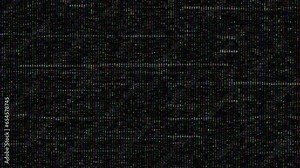 A retro TV noise distortion overlay. Colorful Flickering static texture on a vintage TV screen in a seamless loop.