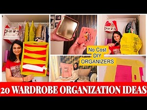 20 Wardrobe Organization Hacks | Space & Money Saving Wardrobe Organization Ideas | Home Tweak