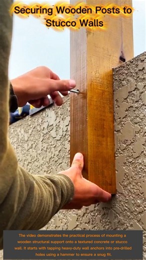 The Easiest Way to Attach Wood to Stucco & Textured Concrete