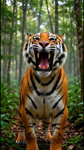 The Thunderous Roar of an Adult Tiger 🐅