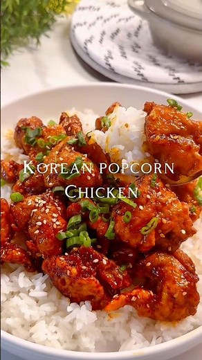 Korean popcorn chicken (Full recipe is pinned in the comments & description)