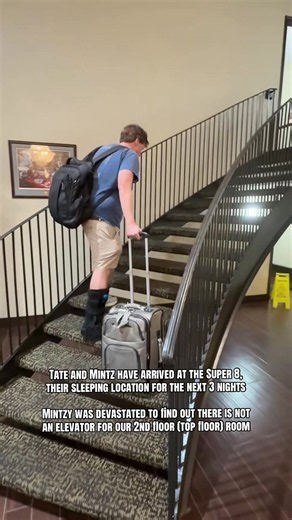 luggage and stairs problem at Super 8 hotel