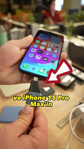iPhone 15 Pro Max’e Ethernet Kablosu Bağlama