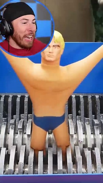 Shredding Stretch Armstrong is oddly satisfying to watch