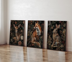 SET OF 3 William Morris Posters, William Morris Print, William Morris Wall Art, Forest Art, Nature Prints, Art Nouveau, Vintage Wall Art - Etsy