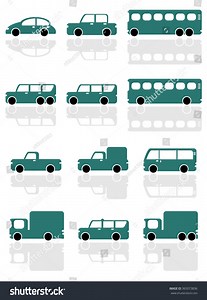 Car Icons Stock Vector (Royalty Free) 365073836 | Shutterstock
