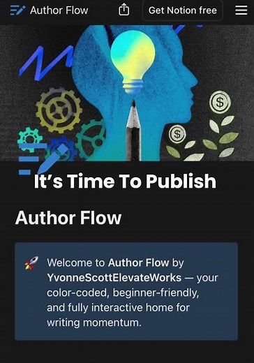 Use Author Flow (Notion Workspace Template) For Indie Authors #PublishIn90Days