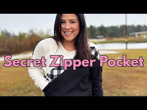 Sew a Diagonal Color Block Sweatshirt with a Hidden Zipper Pocket | Step-by-Step Tutorial