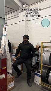 30 reactions | Press on the button to make him faster 﫣 . . ....