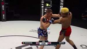 117K views · 975 reactions | Rodtang Jitmuangnon punished Jacob Smith with brutal elbow strikes in the semi-finals of the ONE Flyweight Muay Thai World Grand Prix. 勞 #ONE157 #ONEChampionship | One Sports | Facebook