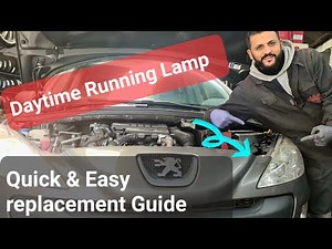 how to change | Daytime Running Lamp | Peugeot 308 #tutorial