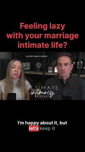 Feeling lazy when it comes to your intimate life in marriage? #intimacy #marriagetips #relationship