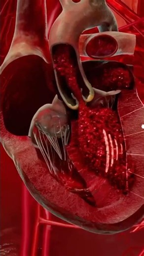 3d animation of heart valve replacement #shotrs