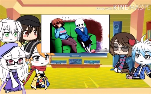 Undertale react to frans comic