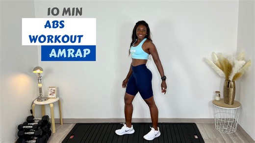 Home core training with an AMRAP abs workout