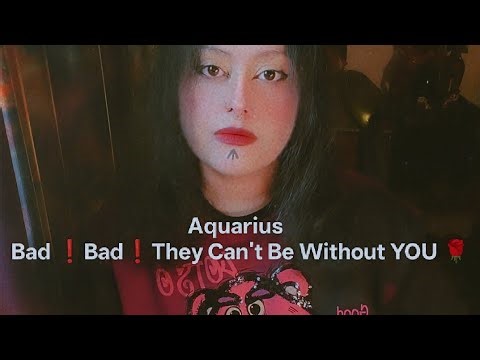 Aquarius ~ Bad ❗Bad❗They Can't Be Without YOU 🌹#tarot #aquarius
