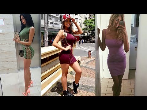 Real Life hot Mini Dresses & Short Dresses Compilations #2