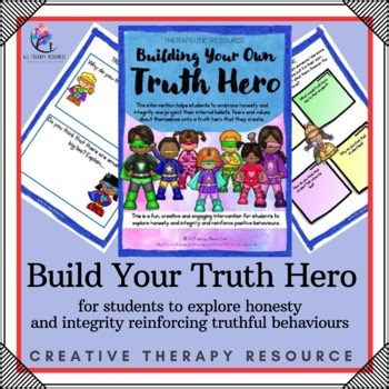 HONESTY & LYING LESSON - Telling the Truth - Truth Hero Creative Play Counseling