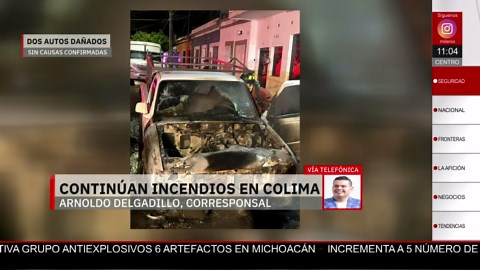 Siguen los incendios en la ciudad de Colima; dos autos resultan dañados sin causa confirmada