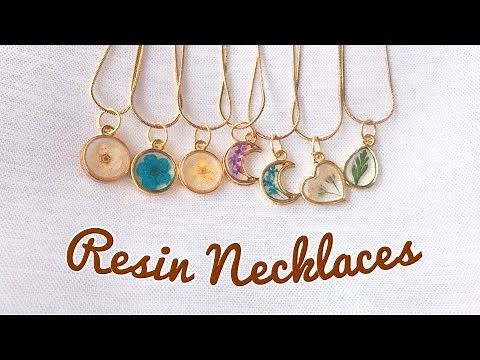 How To Make Resin Necklaces | Minimalist Resin Necklaces | UV Resin