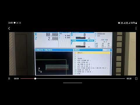 G71 Cycle For Id Turning | Boring operation using g71 cycle | Fanuc