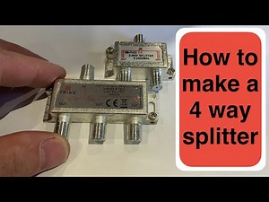 Using 2-Way and 3-Way Splitters to Make a 4-Way System https://youtu.be/ysQ42JIeN5o coax cable split