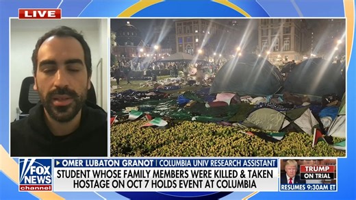 8.3K views · 221 reactions | “The last week it has been a nightmare”: Omer Lubaton Granot, a Columbia University research assistant, on his experience with the Anti-Israel protests and his hopes for the upcoming rally to bring Israeli hostages home | Fox & Friends | Facebook