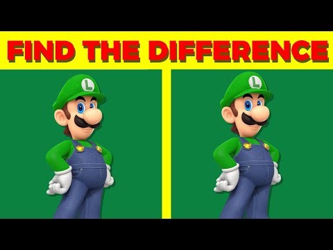 Super Mario & Luigi - Find the Difference Nintendo Quiz (Spot the Difference)