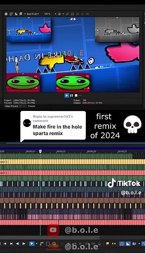 Replying to @suprencer.143 BIG shoutout to @AverageChildd for recording the source ‼️🗣🔥 #sparta #remix #ytpmv #spartaremix #fireinthehole #geometrydash