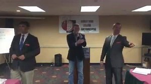 World Wide College of Auctioneering Student Jordan Cannon is working with World Champion Auctioneers Charly Cummings and Shane Ratliff at the March 2015 Advanced Bid Calling Seminar. | World Wide College of Auctioneering Training School