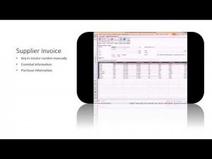 Sage 50 - Supplier Invoice & Adjustment