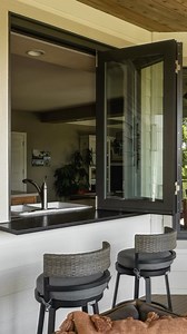 34 reactions | Look at me… making a scene in the best way!  This Folding Pass-Through Window takes up less space than a door but makes a big statement with convenience, ventilation, and natural light. Design: @hutchdesignbuild Photo:@thebrunocardoso #PassThroughWindow #IndoorOutdoorLiving #AndersenWindows #LoveTheLifeYouSee | Andersen Windows + Doors | Facebook