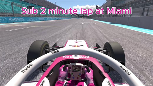 Formula 4 at Miami. 1:59.834 was the lap. Fixed setup. 55% BB #Miami #Iracing #car #racing #F1