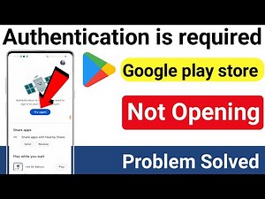 Google play store not working problem solution | Play store authentication is required problem