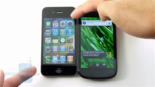 谷歌Nexus S vs 苹果iPhone 4对比评测