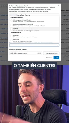 23K views · 620 reactions |  Esto hará tus listas de clientes más rentables en Meta Ads | Felipe Vergara | Facebook