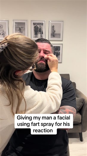 Hilarious Facial Prank with Fart Spray Reaction